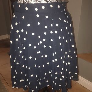 Flowy polka dot summer skirt